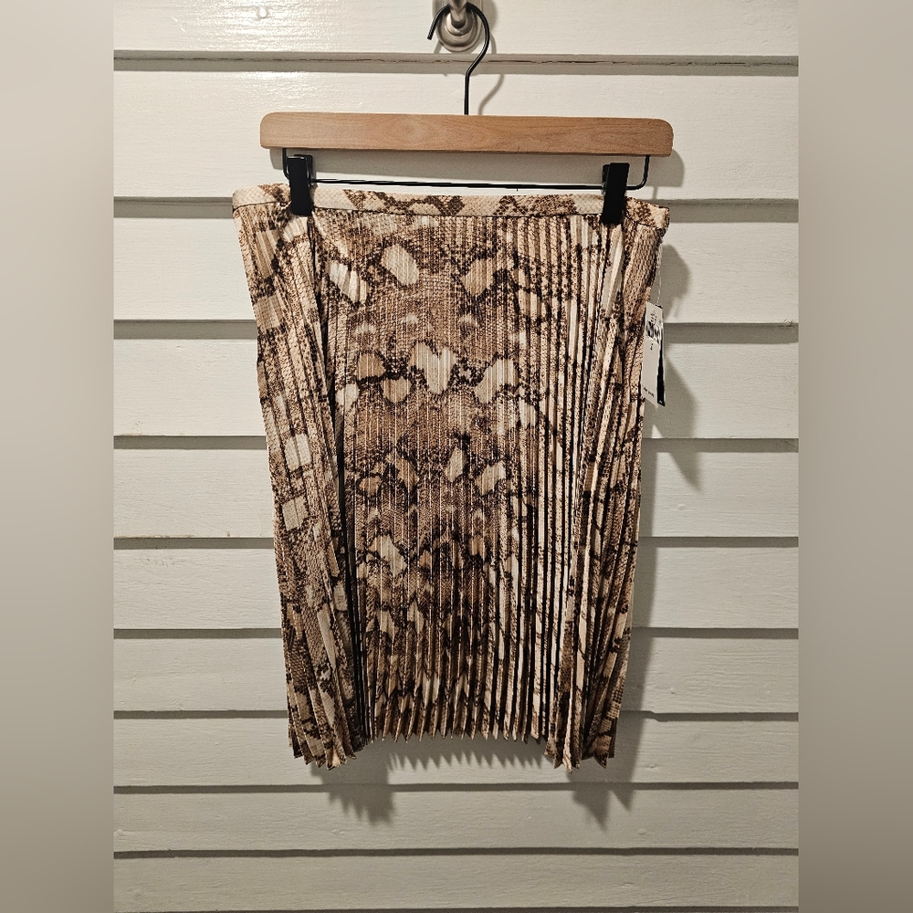 RL Snakeskin Printed Skirt